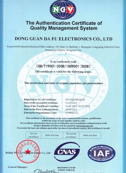 ISO9001:2008 质量管理体系